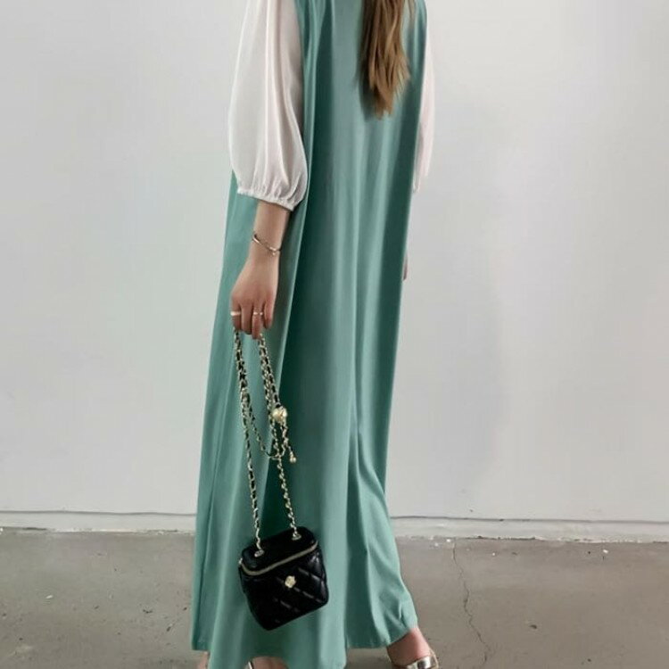 重ね着風 ワンピース レディース 5分袖 ドッキング 春夏秋 上品 カジュアル 通勤 旅行 女子会 お出かけ 母の日 プレゼント 30代 40代 50代 60代 ブラック オシャレ シニア