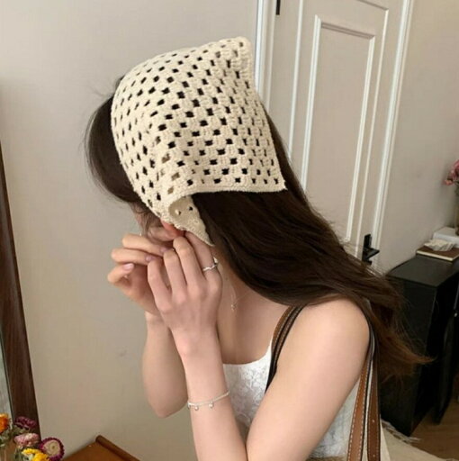 バブーシュカ カチューシャ ヘッドドレス ヘアバンド アイボリー レース編み ヘッドスカーフ 春夏 綿 レデイースヘアアクセサリー 大人可愛い コットン バブーシュカ カチューシャ ヘッドドレス ヘアバンド アイボリー レース編み ヘッドスカーフ 春夏 綿 レデイースヘアアクセサリー 大人可愛い コットン
