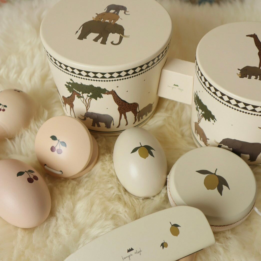RonRon baby and mom 楽天市場店の[Konges Slojd] [お買い得2] WOODEN MUSIC SET LEMON FSC | LEMONKongesSlojd toys 海外ベビー服 海外子供服 子供服 ベビーおもちゃ ベビー服 赤ちゃんのいる生活 スタイ ベビーギフト 出産祝い おもちゃ｜アングル2