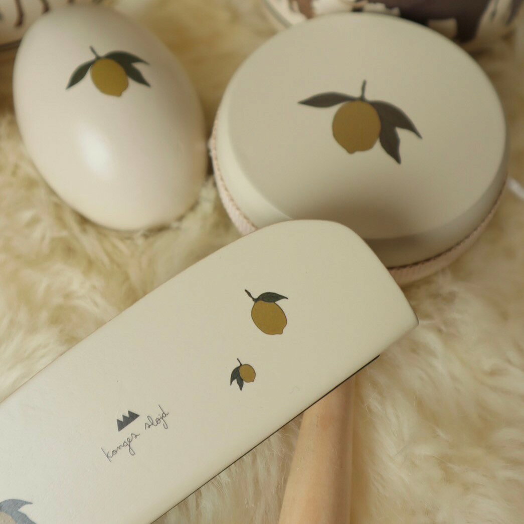 RonRon baby and mom 楽天市場店の[Konges Slojd] [お買い得2] WOODEN MUSIC SET LEMON FSC | LEMONKongesSlojd toys 海外ベビー服 海外子供服 子供服 ベビーおもちゃ ベビー服 赤ちゃんのいる生活 スタイ ベビーギフト 出産祝い おもちゃ｜アングル3
