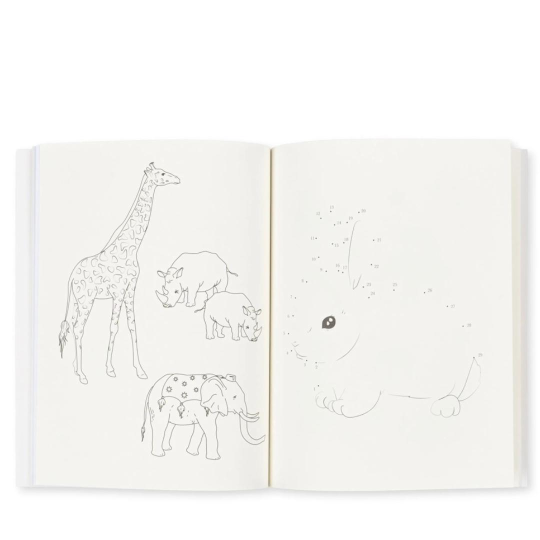 [Konges Slojd] 【お買い得3】ACTIVITY BOOK WITH COLOR PENCILS FSC | OFF WHITE Konges Slojd コンゲススロイド toys 海外子供服 海外ベビー服 おもちゃ ベビーギフト 出産祝い 子供服