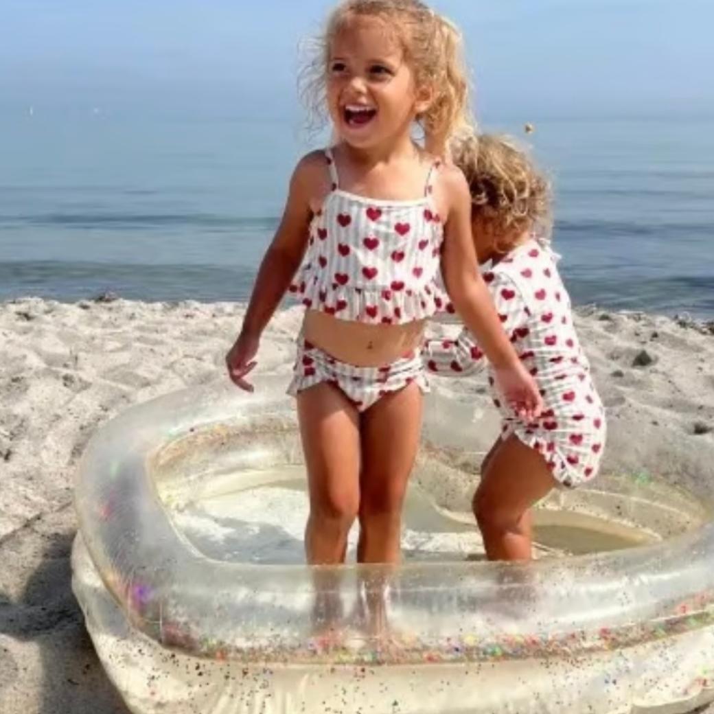 [Konges Slojd] 【お買い得3】HEART POOL | TRANSPARENT CREAM kongesslojd コンゲススロイド pool プール ギフト 海外子供服 女の子 男の子 ベビー 水遊び 3