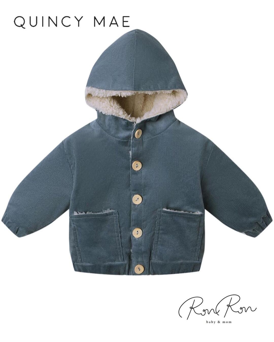 Rakuten - [Quincy mae] 【オススメ】 [新作]【お買い得3】 CORDUROY HOODED JACKET | OCEAN　クインシーメイ　インポート子供服　クリスマス　ギフト　女の子　男の子　可愛い　子供服