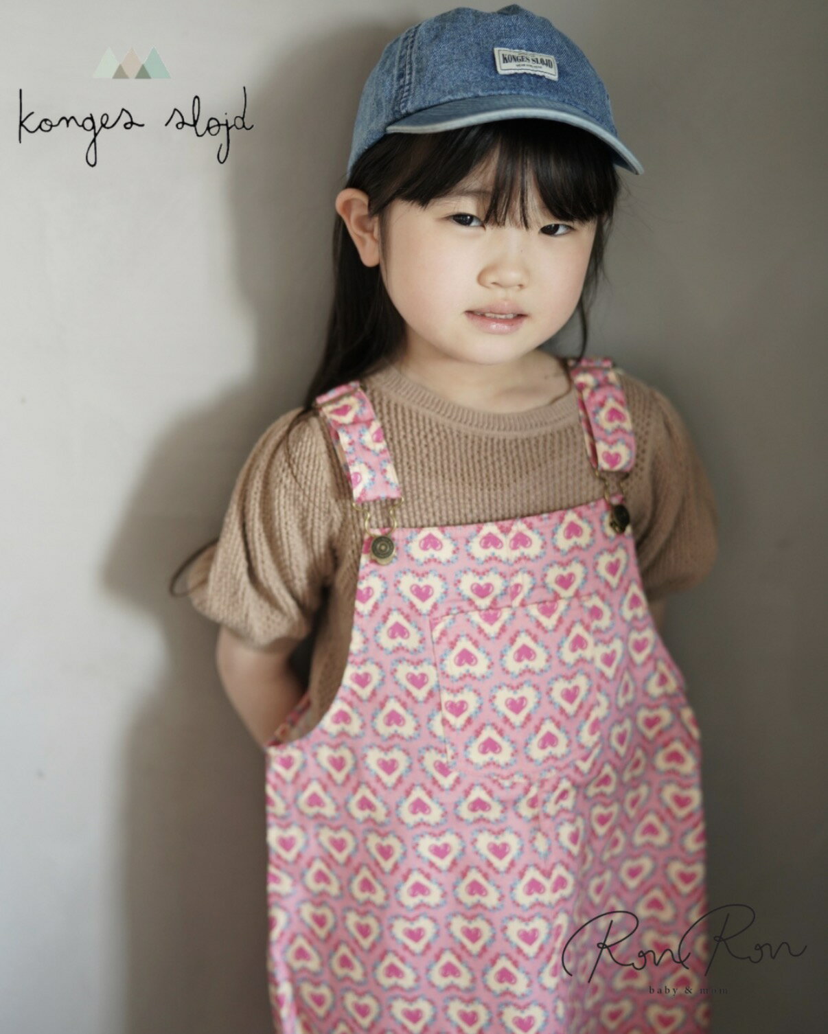 Rakuten - [Konges Slojd] 【オススメ】【NEW】FRANKIE OVERALL DRESS GOTS | FELICE ROSE　コンゲススロイド　インポート子供服　ドレス　ワンピース　ギフト　女の子　男の子　可愛い　子供服　海外子供服