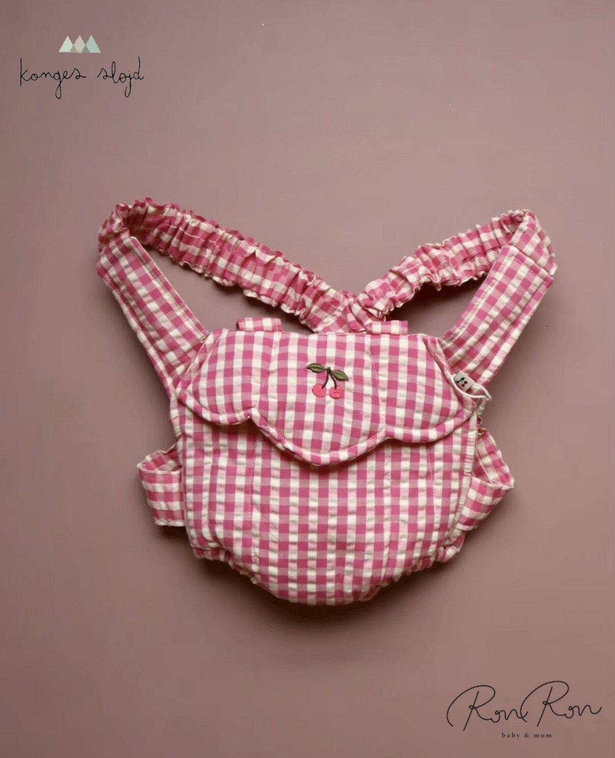 [Konges Slojd]【オススメ】【NEW】DOLL CARRIER | BUBBLEGUM CHECK　コンゲススロイド　インポート子供服　おもちゃ　トイ　ギフト　女の子　男の子　可愛い　子供服　海外子供服