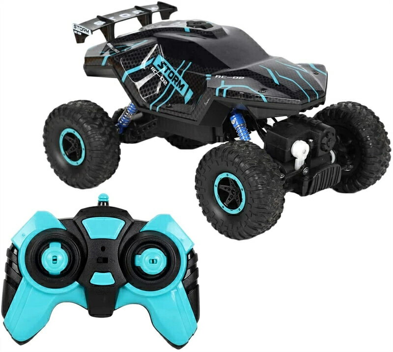 RCカー ラジコンカー 1/16 電動オフロードバギー 電動RCカー 2.4GHZ 4WD 30分間走れ オフロードリモコンカー LEDライト付き 競技可能 操...