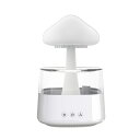 卓上加湿器 空焚き防止 乾燥対策 花粉症対策 レインクラウド加湿器 7色ライト付き レインドロップナイトライト 寝室 オフィス用 USB充電式 加湿器 風邪対策 空気清浄機 デスク用 コンパクトアロマ加湿器 眠りやすいナイトライト