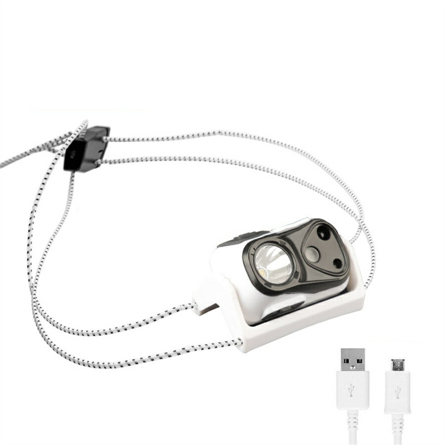 ヘッドライト ランニング アウトドア USB充電式 軽量 防水 ランニングヘッドランプ ヘッドバンド型ヘッ..