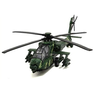 軍用 攻撃 ヘリコプターおもちゃ 空軍 ヘリ サウンド 付 ライト 付き プルバック 自衛隊 コレクション 誕生日 プレゼント 景品 などに (ヘリコプター1, 迷彩緑)