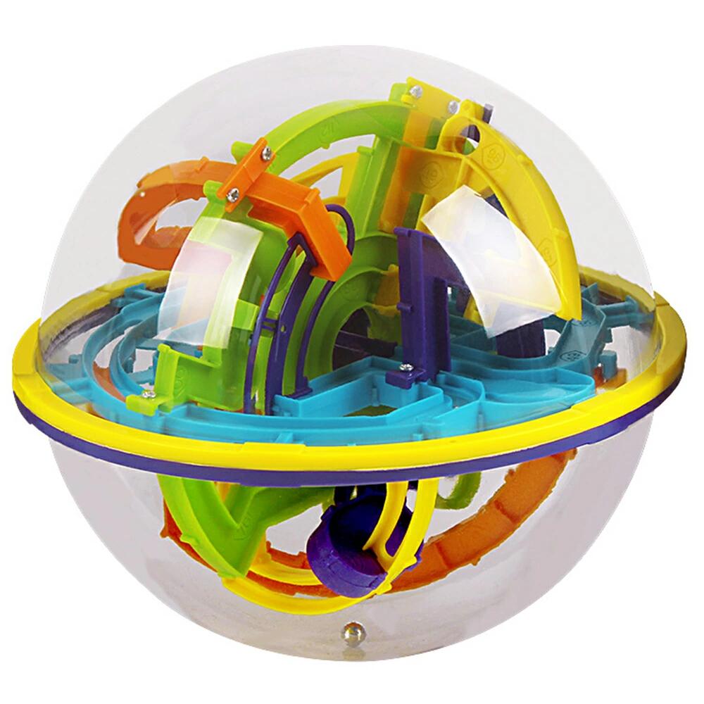 迷路ボール 158関門 3d 立体パズル 人気定番の 立体ボール ゲーム 頭の体操 おもちゃ 迷宮 知育玩具 子どもから大人まで