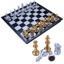 チェス セット マグネット 折りたたみ 国際チェス ボードゲーム 教育 脳トレーニング 収納便利 学生 大人向け 25*25