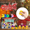 クリスマス アドベント カレンダー 2022 子供用 24個入り ラバーダック スクイーズ おもちゃ アヒル 新年のカウントダウンカレンダー クリスマスブラインドボックス おもちゃ お祝い プレゼント ギフト