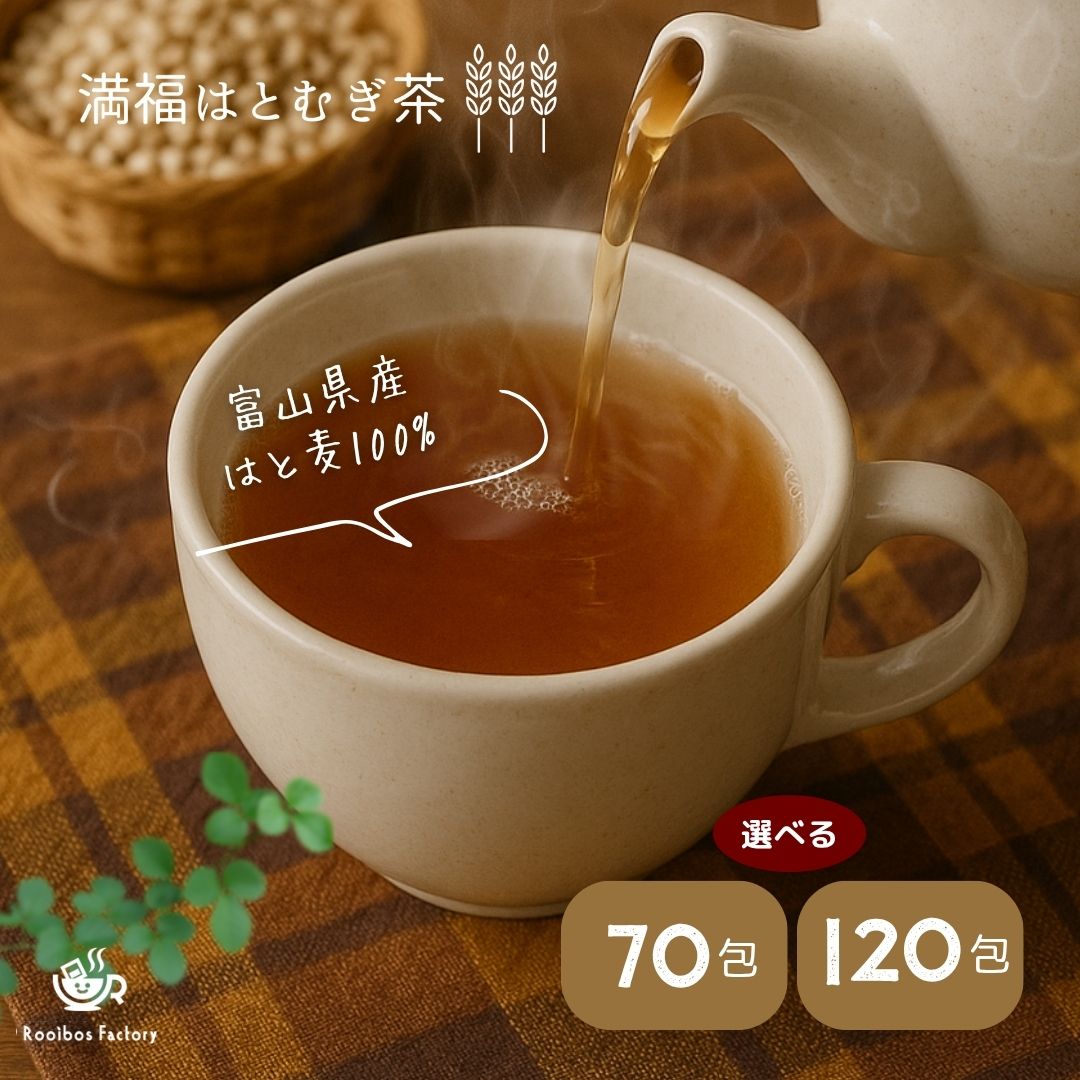 はとむぎ茶 富山県産 山盛り 120包 ティーバッグ 満福はとむぎ茶 国産 大容量 業務用 水出し 2gx120p 4gx70p 送料無料 はと麦茶 ハト麦茶 ハトムギ茶 ティーパック パック 個包装 メール便 ポッキリ