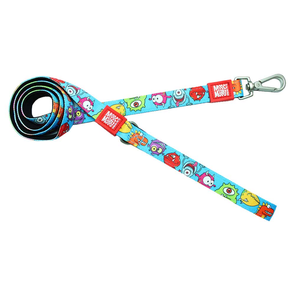 マックスアンドモーリー 犬用リード リトルモンスター M 犬 リード おしゃれ 軽量 丈夫 速乾 ギフト まとめ買い