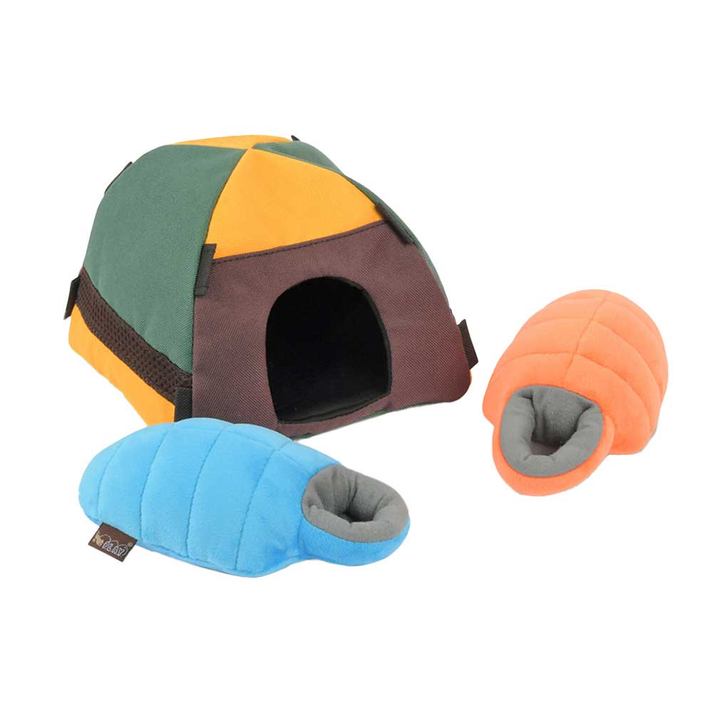 プレイ キャンプコービン テント＆シュラフ 犬 おもちゃ ぬいぐるみ 丈夫 おしゃれ ギフト 高級 まとめ..