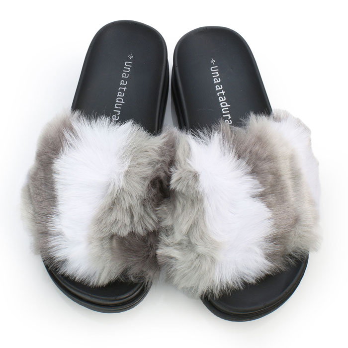 ファーサンダル 厚底 送料無料 屈曲 レディース サンダル 秋 歩きやすい 履きやす...