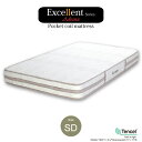 マットレス ポケットコイル セミダブル SD 厚み18cm スプリングマットレス 3Dメッシュ 通気性 ベーシックモデル エッジサポート ハンドル付き エクセレント アドバンス セミダブルサイズ