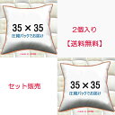 【2個セット販売】【送料無料】ヌードクッション 35×35cm クッション本体 クッション中身クッション中材 Pillow Insertクッションカバー用本体 Decorative Cushion 35x35