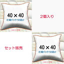 ヌードクッション 2個セット販売 クッション中身 40×40クッション中材 クッション本体 クッションカバー用本体 送料無料 40x40