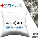 ヌードクッション 抗ウイルス加工 抗菌防臭加工 40×40cm 単品クッション本体 クッション中身クッション中材 Pillow Insertクッションカバー用本...