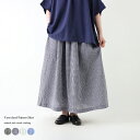 【Sale! 3980円→30%OFF!】スカート ギャザースカート ふんわり ウエストゴム 裏地付き ポケット 綿 コットン 麻 リネン レディース ナチュラル カジュアル 大人ナチュラル M-L ギンガム ストライプ 4色 春 夏