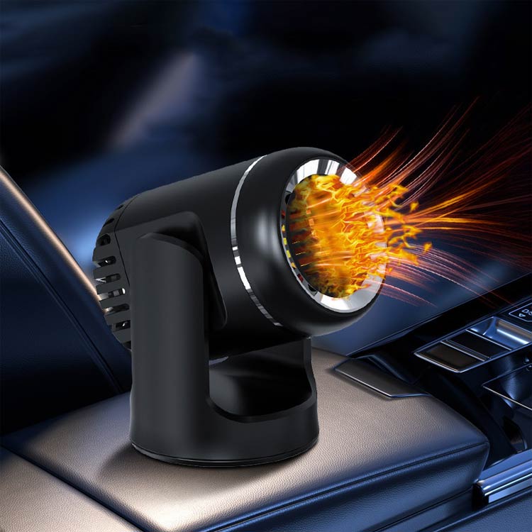 車載ファンヒーター 車載用 デフロスター 車載用クーラー 12V/130W 温風＆自然風 冷熱両用 除霜 ガラス凍結防止 360度回転 小型 取付簡単 車載 ファンヒーター 車載用ガラスデフォッガー カーヒーター 除霧器 車用ヒーター急速加熱 ガラス凍結防止 冷熱両用 360° 角度調節