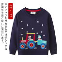 キッズ クリスマス パーカー トレーナー プルオーバー 長袖スウェット トップス キッズ 子供用 クリスマスツリー柄 刺繍 2歳 3歳 4歳 5歳 6歳 7歳 ...