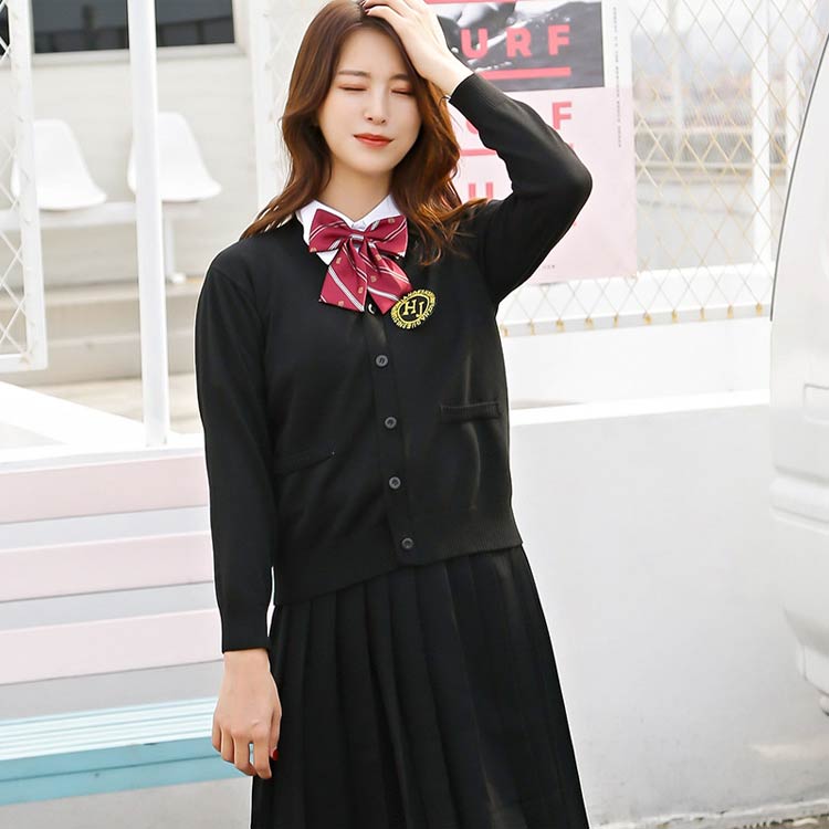 スクールカーディガン Vネック セーター 女子 ニットカーディガン 制服 グレー 羽織り 中学生 綿 コットン キッズ 学生 学生服 カーディガン ニット 春 秋 冬 スクール 通学 学校 紺 スクール レディース 黒 ハロウィン コスプレ