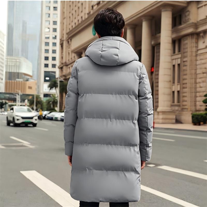 中綿コート メンズ ダウンジャケット ロング丈 ベンチコート フード付きアウター大きいサイズ 厚手 防寒 防風 スリム 撥水 冬 カジュアル 冷え取り 通勤