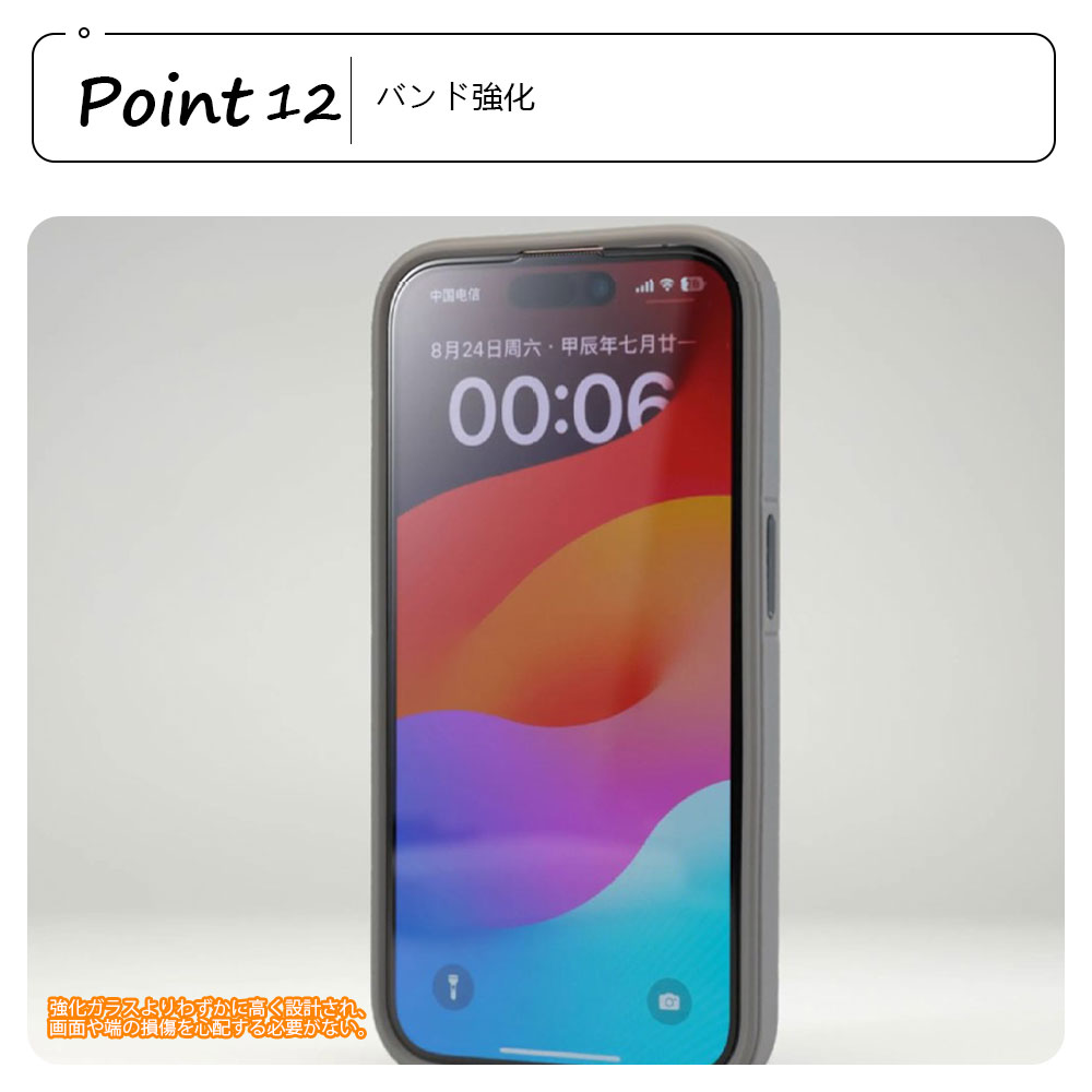 Room75cのiPhone16 Pro ケース ワイヤレス充電 iPhone15 iPhone 16Plus ガボン柄 超軽量 薄型 アイフォン16 背面カバー iPhone16ProMax プロ｜アングル2