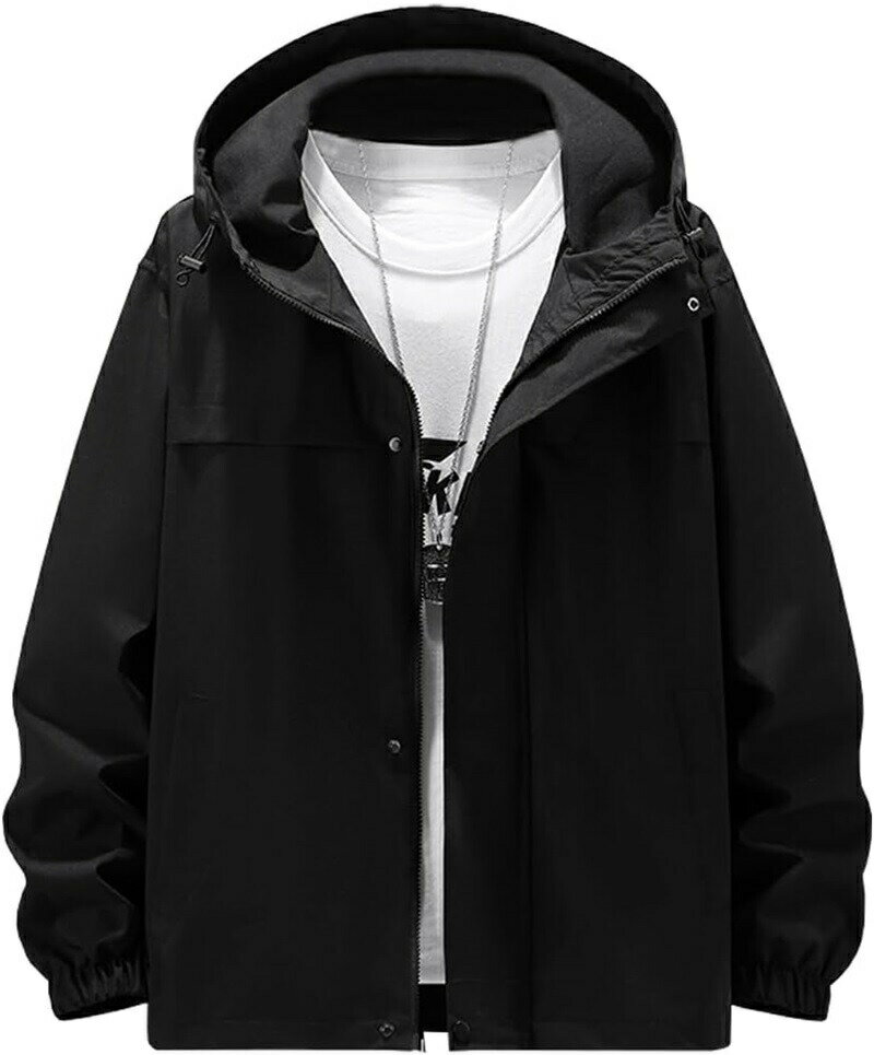 ジャケット メンズ 秋 冬 防風 防寒 撥水 秋服 暖かい 無地 ゆったり フード付き アウター カジュアル コート 大きいサイズ 人気