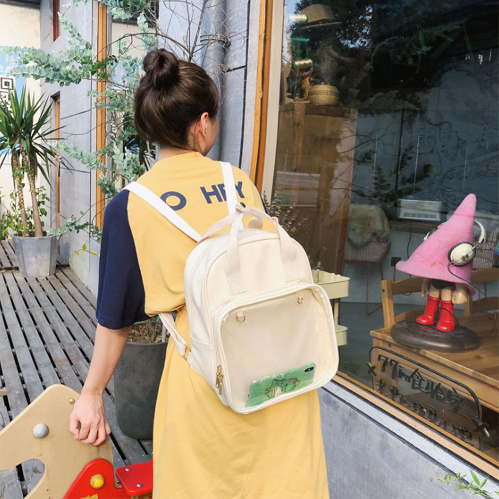 痛バッグ 痛リュック クリアバッグ 透明トートバッグ リュックサック ビニール イベント用2way 見せバッグ バックパック