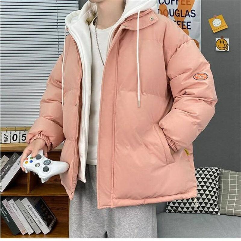 THOM WILLS 中綿ジャケット メンズ ダウンジャケット 重ね着風 フード付き 大きいサイズ レディース ジャケット 秋冬 中綿コート 厚手 防寒 20代 30代 プレゼント 彼 父の日 ギフト