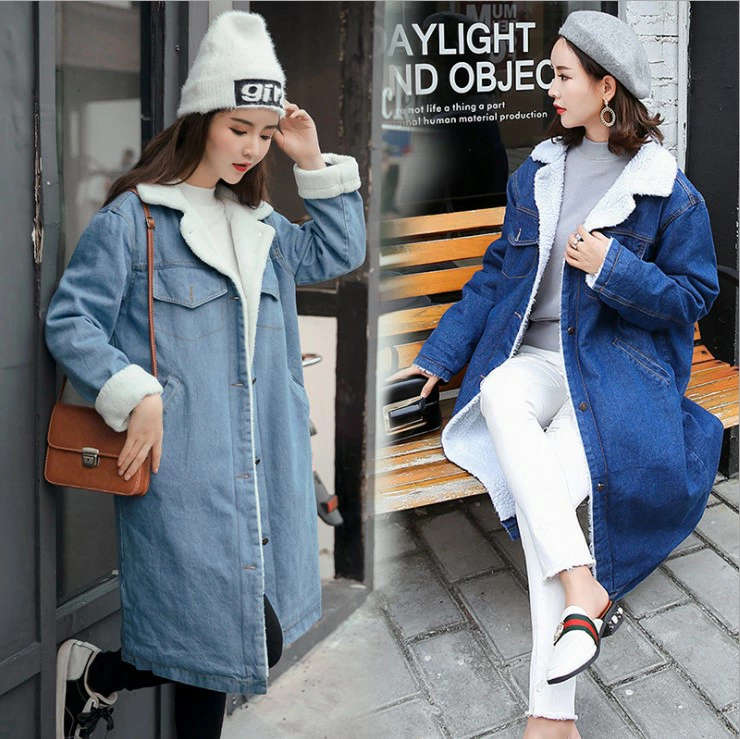 デニム コート 裏ボア ジャケット 裏起毛 ロング丈コート レディース ボア アウター ふわふわ もこもこ 冬 秋 ビッグシルエット 暖かい シ 無地 大きいサイズ 体型カバー