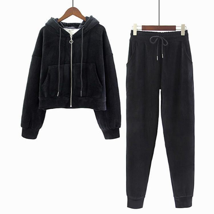 厚手 秋 レディース 上下セット 裏起毛 ジャ...の紹介画像2