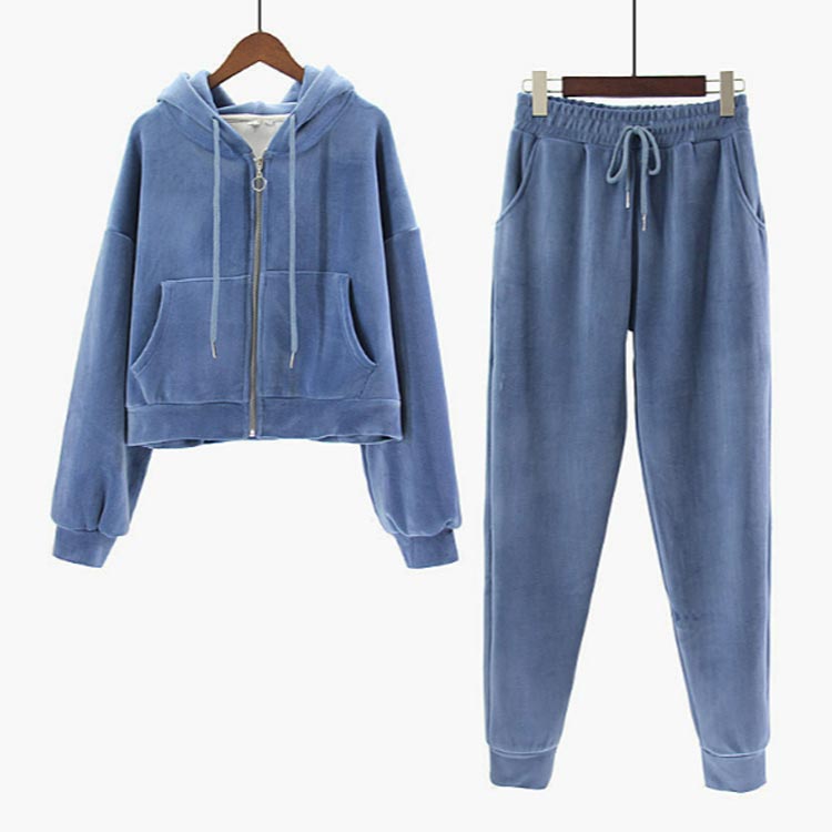 厚手 秋 レディース 上下セット 裏起毛 ジャ...の紹介画像3