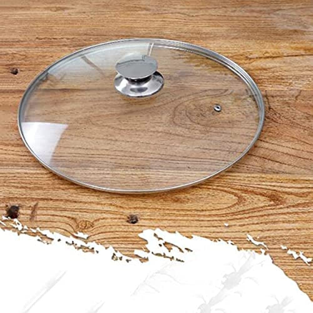 鍋蓋交換用蓋、ドーム中華鍋カバーガラスステンレス鋼31cm-36cm多くの鍋鍋実用的なキッチンフライパン-..