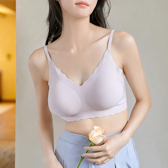 Rakuten - ブラ 胸を大きく見せる レディース ブラジャー ブラトップ 下着 インナー ノンワイヤーブラ ハーフトップ キャミ カップ付き アンダーウェア ノンワイヤー オー 夏 春 ブラキャミ
