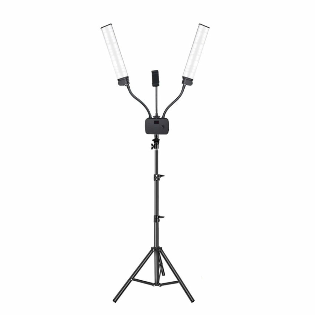ダブルアームフィルLEDライトロングストリップLEDライト デュアルアームラッシュライトタトゥーランプ 224 5800K、まつげエクステ、タトゥー、メイクアップ用三脚フロアスタンド - LED - 5800K、まつげエクステ、タトゥー、メイクアップ用三脚フロアスタンド 224