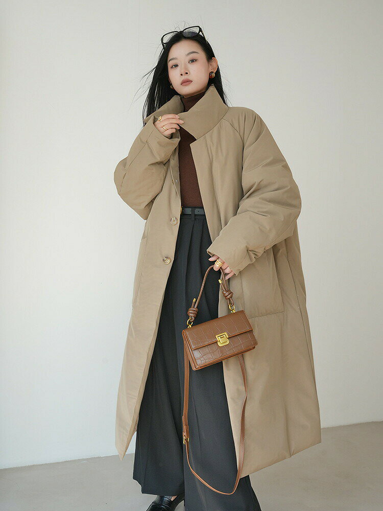 Rakuten - ベンチコート レディース ロング ダウンコート ロングコート 冬 アウター 中綿コート 軽量 フード付き 冬服 防寒 防風 厚手 大きいサイズ カジュアル 通学 通勤