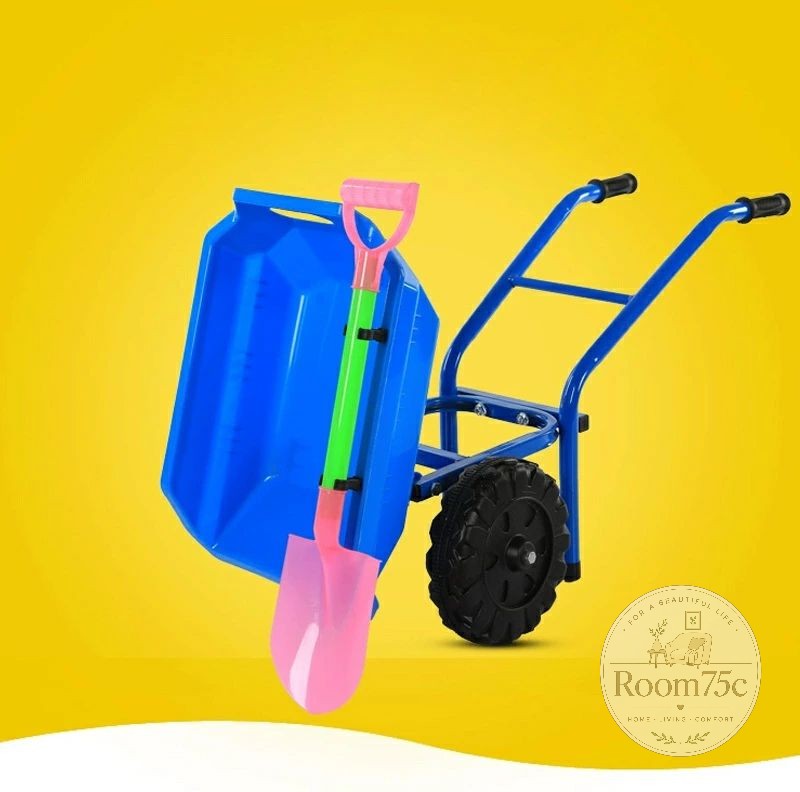 Room75cの砂遊びおもちゃ 一輪車 猫車 車 砂遊びセット ビーチおもちゃ 砂場セット 子供向け シャベル 安全無毒 おままごと 夏休み 海水浴用おもちゃ お風呂おもちゃ プールトイ 水遊び 雪遊び 室内 屋外 プレゼントに最適 砂遊び キャリー 手押し車｜アングル3