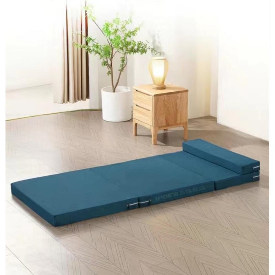 マットレス 高反発ウレタン 枕付き 三つ折り シングル お昼寝マット 折りたたみ ごろ寝マット ベッドマ..