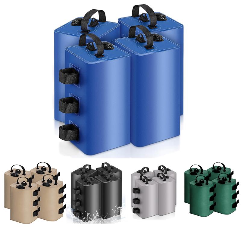 テント 重り タープ 重り 10L テント ウエイト 重し 砂袋 注水 屋外 4個セット マルチウェイト 重り ビーチパラソル テント固定 折り畳み アウトドア キャンプ 固定用具 強風 風対策