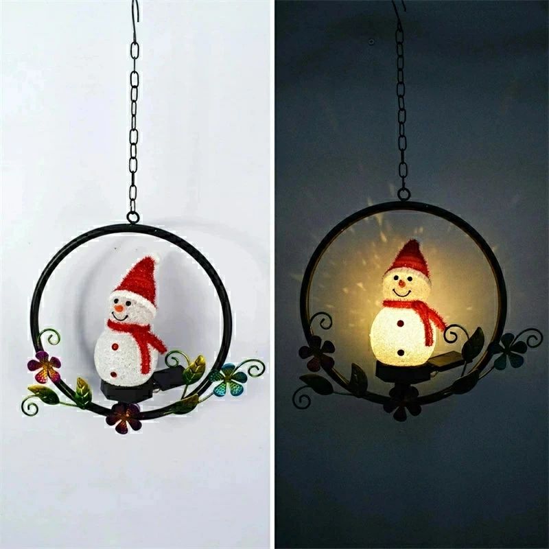 クリスマス オーナメント 雪だるま ガーデンライト ソーラー 屋外 明るい クリスマス電飾 防水 ソーラーライト LED ライト 夜間自動点灯 ソーラーイルミネーションライト 屋外照明 ソーラー 省エネ おしゃれ 式庭園/芝生/車道/歩道/庭/ガーデン クリスマス 飾りライト