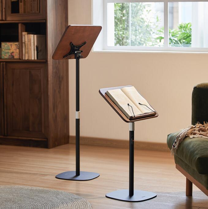 楽天Room75cブックスタンド タブレットと書籍兼用スタンド 高さ調節 角度調整 目の疲れ軽減 書見台 360度回転 読書スタンド 多機能書見台 ブックスタンド 折りたたみ式 読書台 楽譜用 オフィス用 勉強用 本立て おしゃれ 学生向け 職員向け