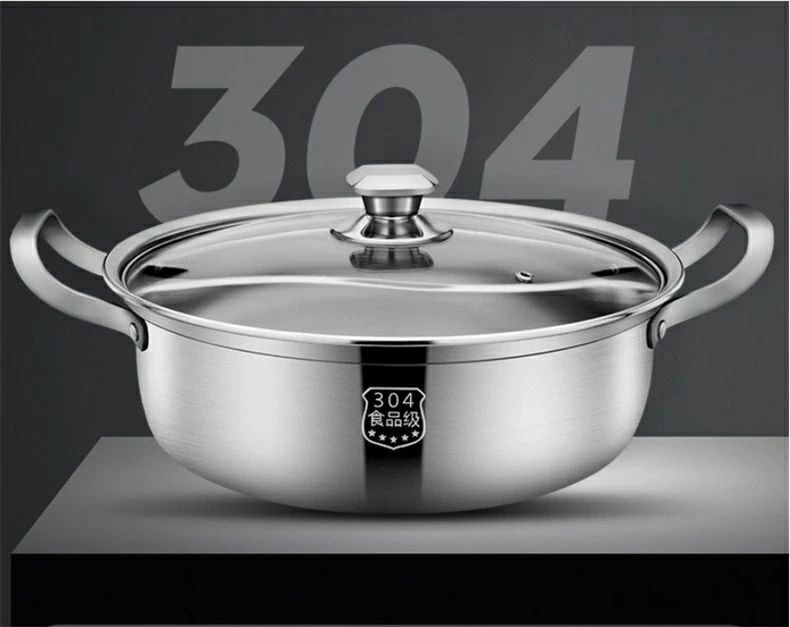 火鍋用仕切り鍋 しゃぶしゃぶ鍋 卓上鍋 味が移らない 二味鍋 洗いやすい 耐久性 ホームパーティー 実用的 火鍋 2色火鍋　28-30-32CM口経