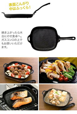 及源鋳造（OIGEN）南部鉄器 盛栄堂　焼き焼きグリルシリーズ　どっしり深型 U-37