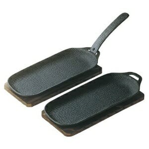 及源鋳造（OIGEN）南部鉄器 盛栄堂　焼き焼きグリル スリム2個セット U-31のサムネイル