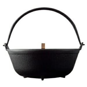 及源鋳造（OIGEN）南部鉄器　丸鍋　8寸(4〜5人向け)　F-024