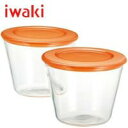 イワキ (iwaki) 村上祥子のレンジで1分プリン(2個組) KT904C-MU-2